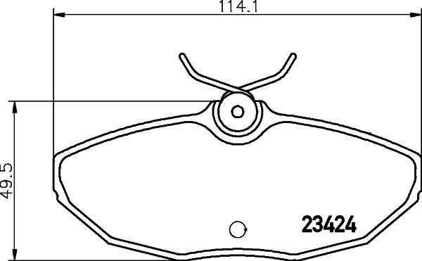 HELLA 8DB 355 018-561 - Komplet Pločica, disk-kočnica www.molydon.hr