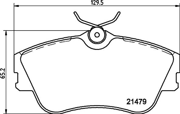 HELLA 8DB 355 018-071 - Komplet Pločica, disk-kočnica www.molydon.hr