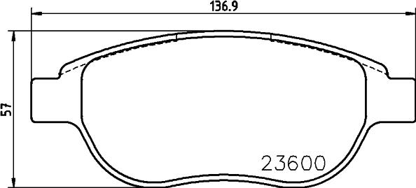 HELLA 8DB 355 018-871 - Komplet Pločica, disk-kočnica www.molydon.hr