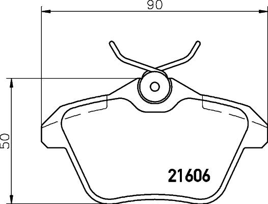 HELLA 8DB 355 018-291 - Komplet Pločica, disk-kočnica www.molydon.hr