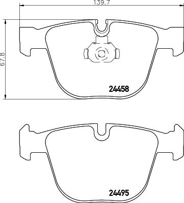 HELLA 8DB 355 013-171 - Komplet Pločica, disk-kočnica www.molydon.hr