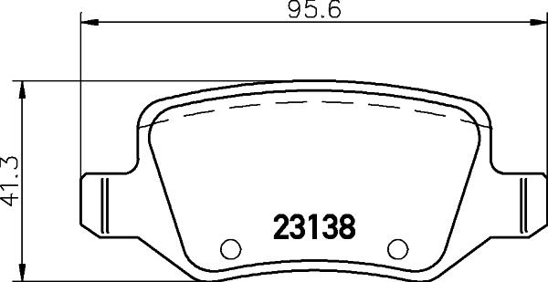 HELLA 8DB 355 012-131 - Komplet Pločica, disk-kočnica www.molydon.hr