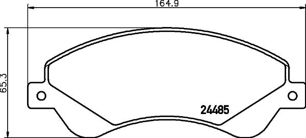 HELLA 8DB 355 012-771 - Komplet Pločica, disk-kočnica www.molydon.hr