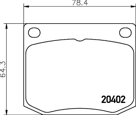 HELLA 8DB 355 017-381 - Komplet Pločica, disk-kočnica www.molydon.hr