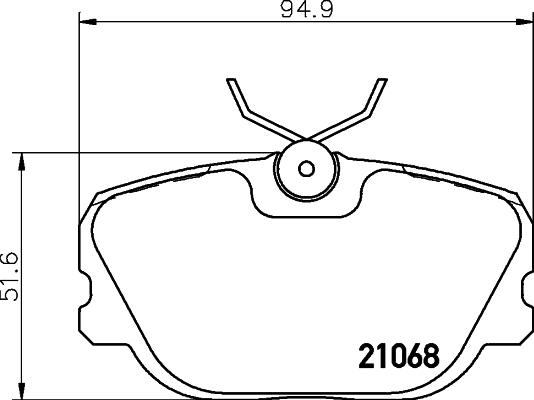 HELLA 8DB 355 017-761 - Komplet Pločica, disk-kočnica www.molydon.hr