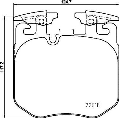 HELLA 8DB 355 039-461 - Komplet Pločica, disk-kočnica www.molydon.hr