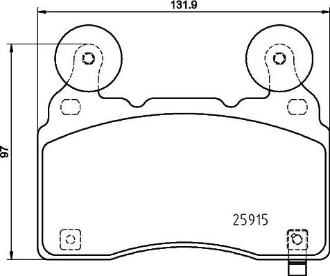 HELLA 8DB 355 039-481 - Komplet Pločica, disk-kočnica www.molydon.hr