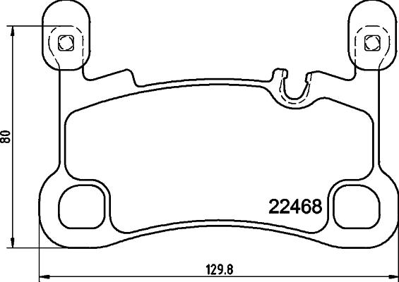 HELLA 8DB 355 039-111 - Komplet Pločica, disk-kočnica www.molydon.hr