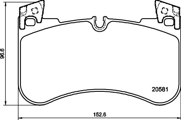 HELLA 8DB 355 039-881 - Komplet Pločica, disk-kočnica www.molydon.hr