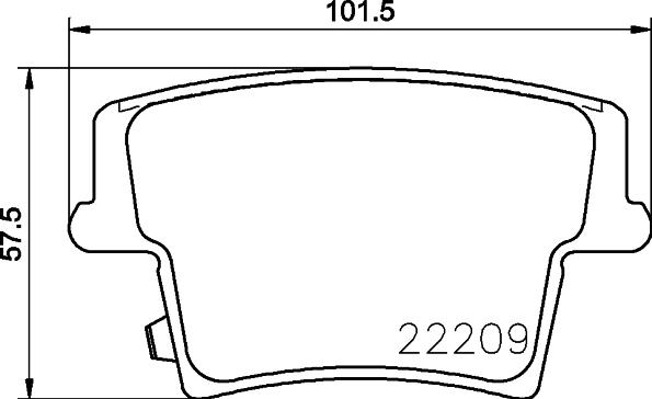 HELLA 8DB 355 039-291 - Komplet Pločica, disk-kočnica www.molydon.hr