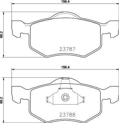 HELLA 8DB 355 039-271 - Komplet Pločica, disk-kočnica www.molydon.hr