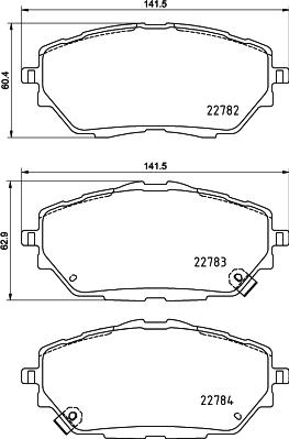 HELLA 8DB 355 039-751 - Komplet Pločica, disk-kočnica www.molydon.hr