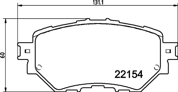 HELLA 8DB 355 032-091 - Komplet Pločica, disk-kočnica www.molydon.hr