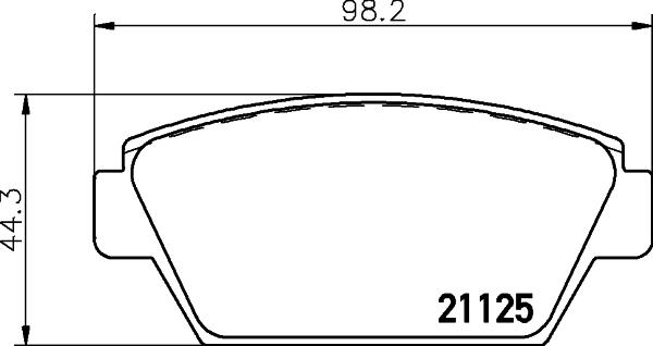 HELLA 8DB 355 037-231 - Komplet Pločica, disk-kočnica www.molydon.hr