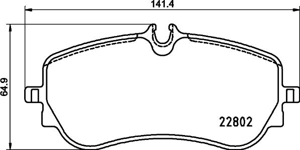 HELLA 8DB 355 037-751 - Komplet Pločica, disk-kočnica www.molydon.hr