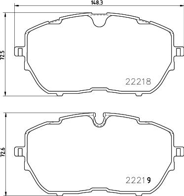 HELLA 8DB 355 024-731 - Komplet Pločica, disk-kočnica www.molydon.hr