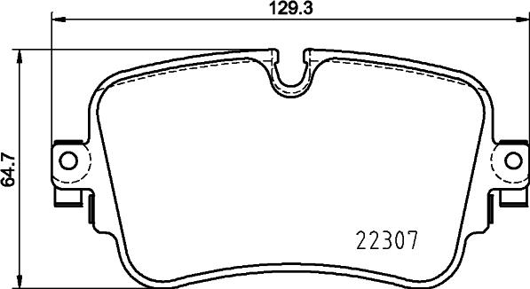 HELLA 8DB 355 025-681 - Komplet Pločica, disk-kočnica www.molydon.hr