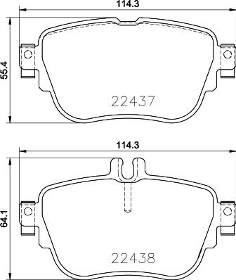 HELLA 8DB 355 025-781 - Komplet Pločica, disk-kočnica www.molydon.hr