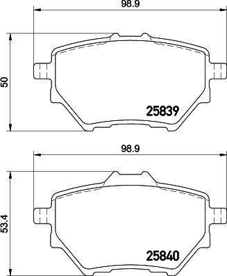 HELLA 8DB 355 020-991 - Komplet Pločica, disk-kočnica www.molydon.hr