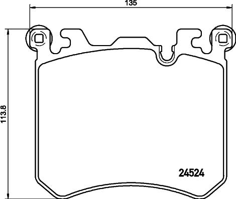 HELLA 8DB 355 020-431 - Komplet Pločica, disk-kočnica www.molydon.hr