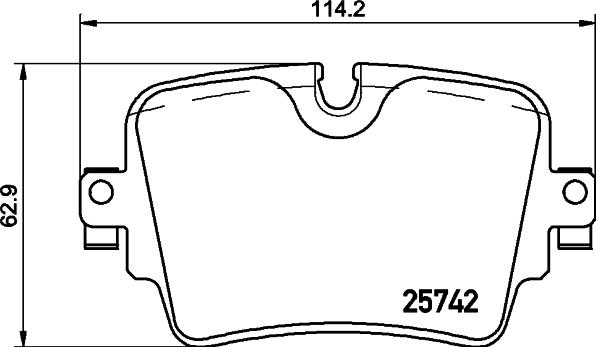 HELLA 8DB 355 021-391 - Komplet Pločica, disk-kočnica www.molydon.hr