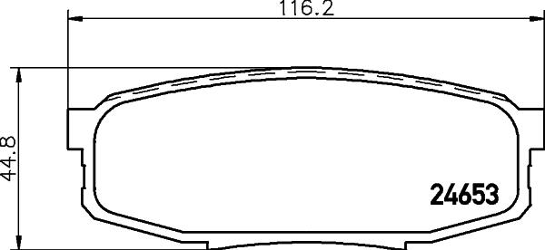 HELLA 8DB 355 028-691 - Komplet Pločica, disk-kočnica www.molydon.hr