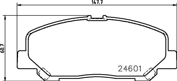 HELLA 8DB 355 028-651 - Komplet Pločica, disk-kočnica www.molydon.hr