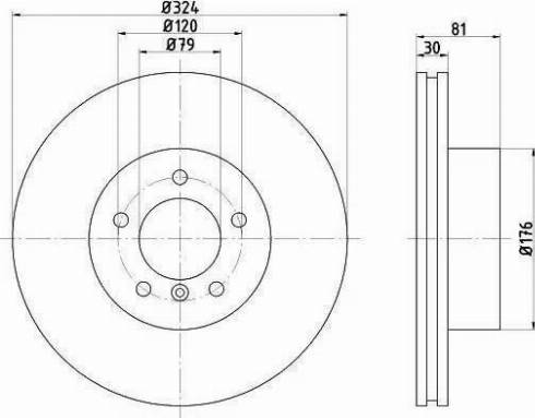 HELLA 8DD 355 121-121 - Kočioni disk www.molydon.hr