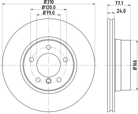 HELLA 8DD 355 109-902 - Kočioni disk www.molydon.hr