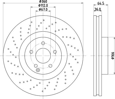 HELLA 8DD 355 109-492 - Kočioni disk www.molydon.hr