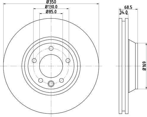 HELLA 8DD 355 109-762 - Kočioni disk www.molydon.hr