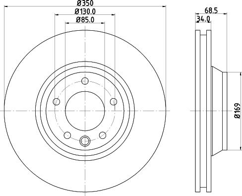 HELLA 8DD 355 109-782 - Kočioni disk www.molydon.hr