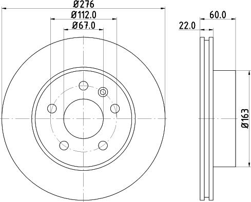 HELLA 8DD 355 104-521 - Kočioni disk www.molydon.hr