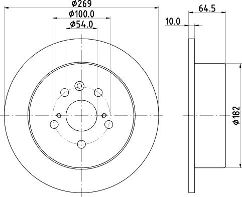 HELLA 8DD 355 104-061 - Kočioni disk www.molydon.hr