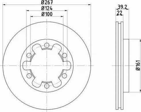 HELLA 8DD 355 104-011 - Kočioni disk www.molydon.hr