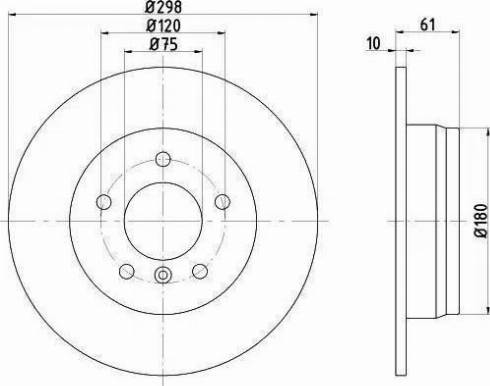 HELLA 8DD 355 104-801 - Kočioni disk www.molydon.hr