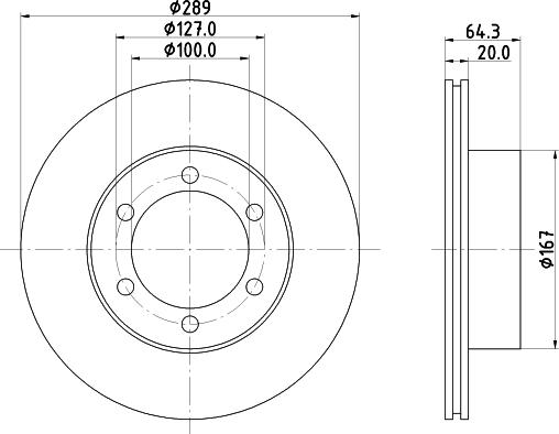 HELLA 8DD 355 104-761 - Kočioni disk www.molydon.hr