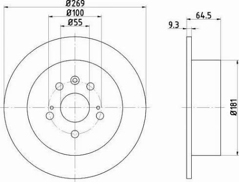 HELLA 8DD 355 105-901 - Kočioni disk www.molydon.hr