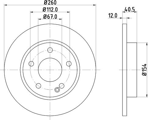 HELLA 8DD 355 105-971 - Kočioni disk www.molydon.hr