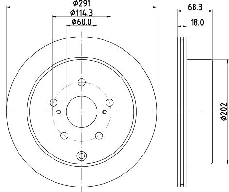 HELLA 8DD 355 105-421 - Kočioni disk www.molydon.hr