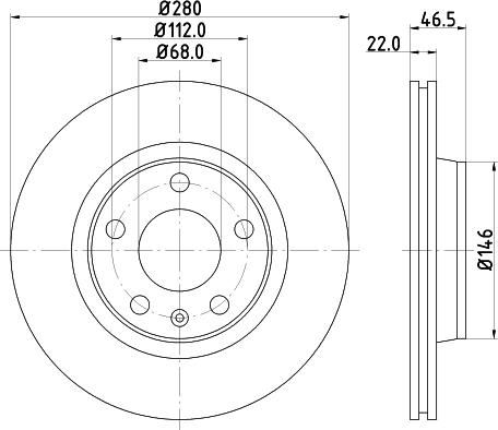 HELLA 8DD 355 105-531 - Kočioni disk www.molydon.hr