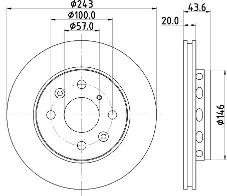 HELLA 8DD 355 105-011 - Kočioni disk www.molydon.hr