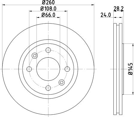 HELLA 8DD 355 105-031 - Kočioni disk www.molydon.hr