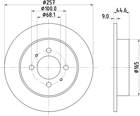 HELLA 8DD 355 105-141 - Kočioni disk www.molydon.hr