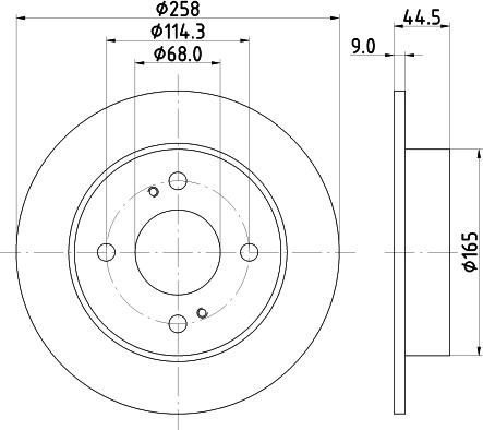 HELLA 8DD 355 105-171 - Kočioni disk www.molydon.hr