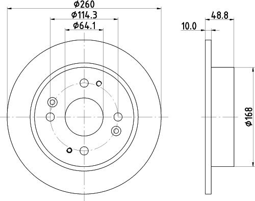 HELLA 8DD 355 105-311 - Kočioni disk www.molydon.hr