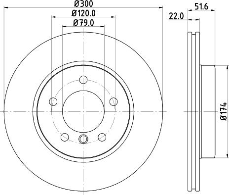 HELLA 8DD 355 106-551 - Kočioni disk www.molydon.hr