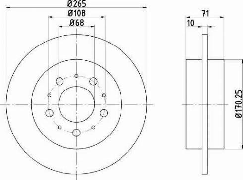 HELLA 8DD 355 106-621 - Kočioni disk www.molydon.hr