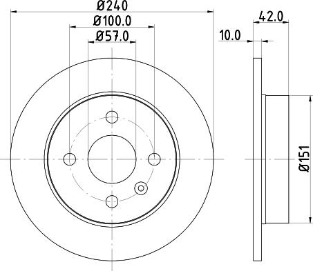 HELLA 8DD 355 106-091 - Kočioni disk www.molydon.hr