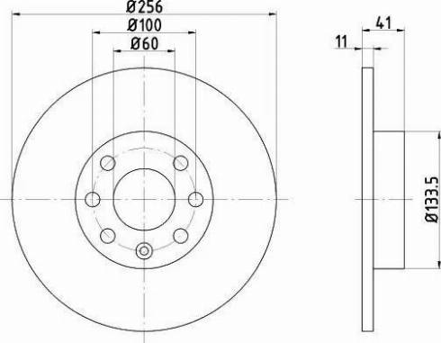 HELLA 8DD 355 106-031 - Kočioni disk www.molydon.hr